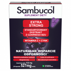 Sambucol Extra Strong – suplement diety 30 kapsułek - zdjęcie produktu