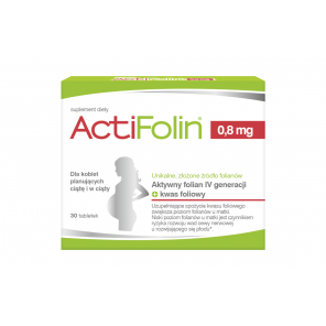 ActiFolin 0,8 mg – suplement diety (90 tabletek) dla kobiet planujących ciążę i w ciąży - zdjęcie produktu