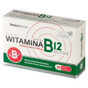 Xenico Pharma XeniVit Witamina B12 Active – suplement diety (30 kapsułek) - zdjęcie produktu