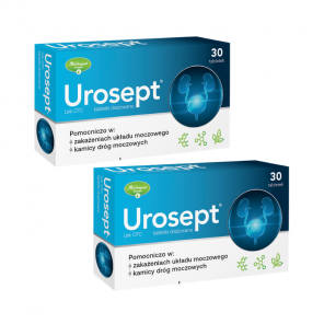 Urosept – tabletki drażowane na zakażenie układu moczowego 2 x 30 sztuk - zdjęcie produktu