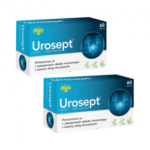 Urosept – tabletki drażowane na zakażenie układu moczowego 2 x 60 sztuk - zdjęcie produktu