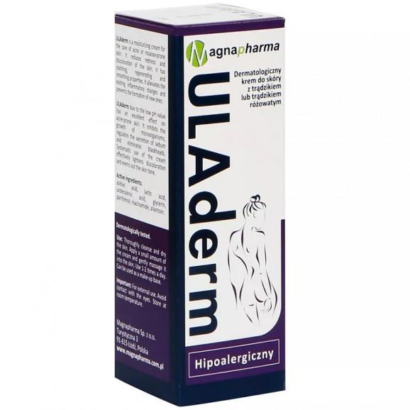 ULAderm krem dermatologiczny do skóry z trądzikiem, 50 ml ULAderm krem dermatologiczny do skóry z trądzikiem, 50 ml - zdjęcie produktu