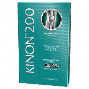 Kinon 200 – suplement diety z witaminą K2 MK-7 (30 tabletek) - zdjęcie produktu