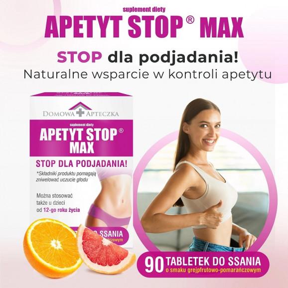 Domowa Apteczka Apetyt Stop Max – suplement diety (90 tabletek do ssania) - zdjęcie produktu