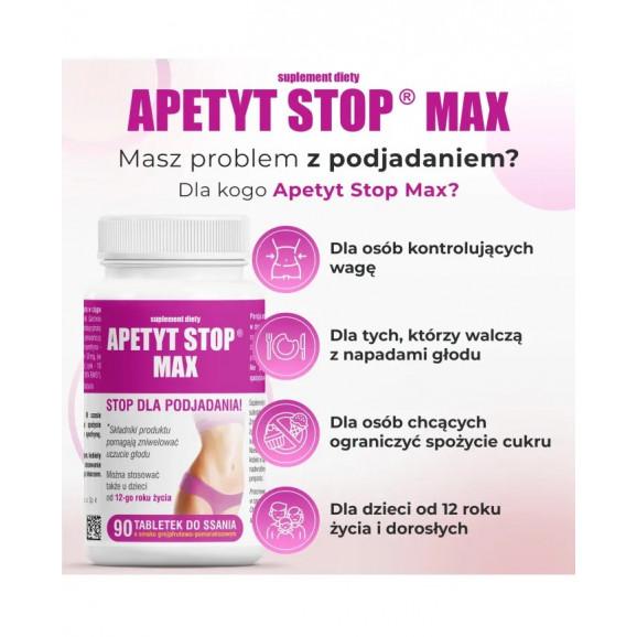 Domowa Apteczka Apetyt Stop Max – suplement diety (90 tabletek do ssania) - zdjęcie produktu
