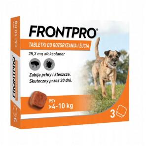 Frontpro 28,3 mg tabletki do rozgryzania i żucia dla psów 4–10 kg (3 szt.) - zdjęcie produktu