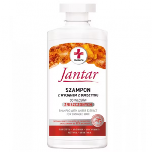 Jantar, szampon z wyciągiem z bursztynu do włosów zniszczonych (330 ml) - zdjęcie produktu