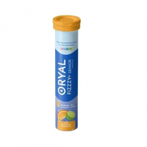 Oryal Fizzy+ Max Senior, smak pomarańczowy – suplement diety (20 tabletek musujących) - zdjęcie produktu