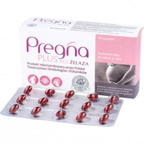 Pregna Plus bez żelaza – suplement diety (30 kapsułek) - zdjęcie produktu