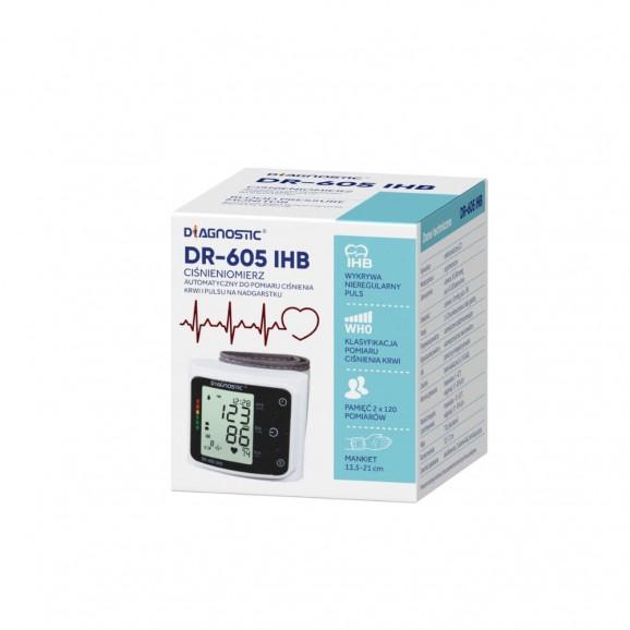 DIAGNOSTIC DR-605 IHB, ciśnieniomierz elektroniczny nadgarstkowy – wyrób medyczny (1 szt.) DIAGNOSTIC DR-605 IHB, ciśnieniomierz elektroniczny nadgarstkowy – wyrób medyczny (1 szt.) - zdjęcie produktu