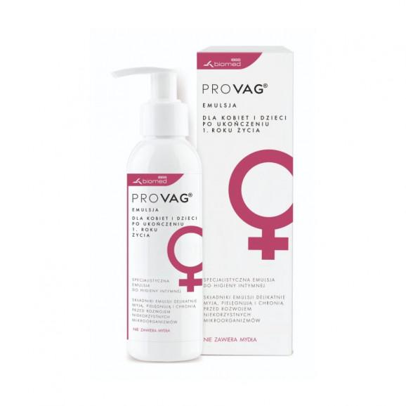 Lactovaginal globulki dopochwowe 28 sztuk + Provag emulsja do higieny intymnej 150ml - zdjęcie produktu