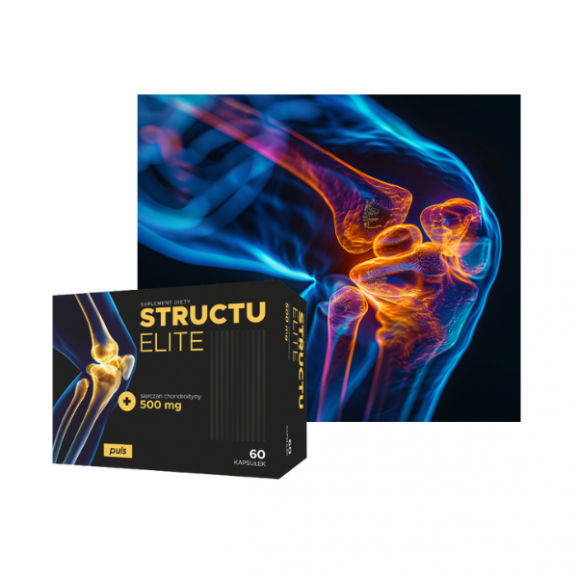 Zestaw Ochrona stawów PULS Structu Elite 60 kapsułek + Calcium Puls 20 tabletek musujących + Witamina C Puls 1000mg 20 tablet - zdjęcie produktu