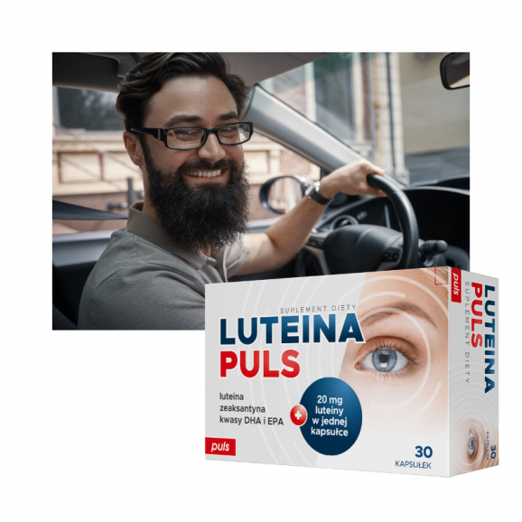 Zestaw Dla Kierowcy Zawodowego PULS Luteina Puls 30 kapsułek + VenoComplex Puls 60 kapsułek + CalmPuls 60 tabletek GRATIS - zdjęcie produktu