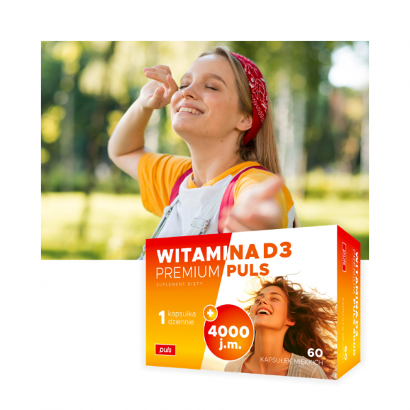 Zestaw Wsparcie Odporności PULS Witamina D3 Premium 4000 Puls 60 kapsułek + Rutyna Puls 150 tabletek + Tymianek i Podbiał Pul - zdjęcie produktu