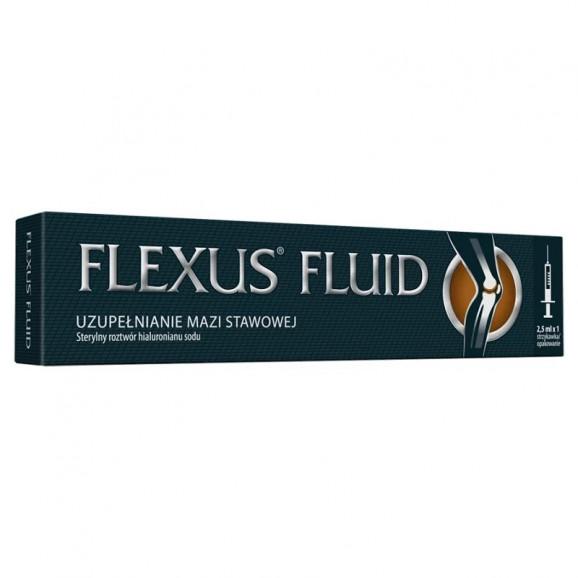Flexus Fluid 10 mg/ml – roztwór do wstrzyknięcia uzupełniający maź stawową, 1 ampułko-strzykawka 2,5 ml (wyrób medyczn Flexus Fluid 10 mg/ml – roztwór do wstrzyknięcia uzupełniający maź stawową, 1 ampułko-strzykawka 2,5 ml (wyrób medyczn - zdjęcie produktu
