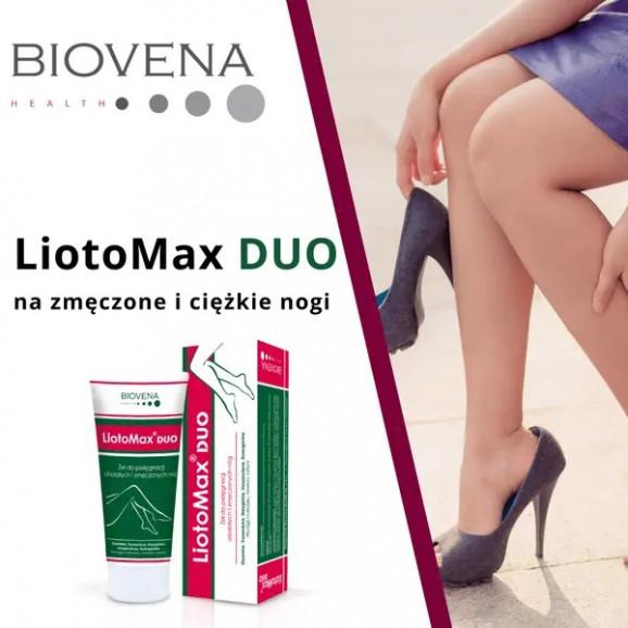 Biovena Health LiotoMax® DUO – żel do pielęgnacji obolałych i zmęczonych nóg (100 g) Biovena Health LiotoMax® DUO – żel do pielęgnacji obolałych i zmęczonych nóg (100 g) - zdjęcie produktu