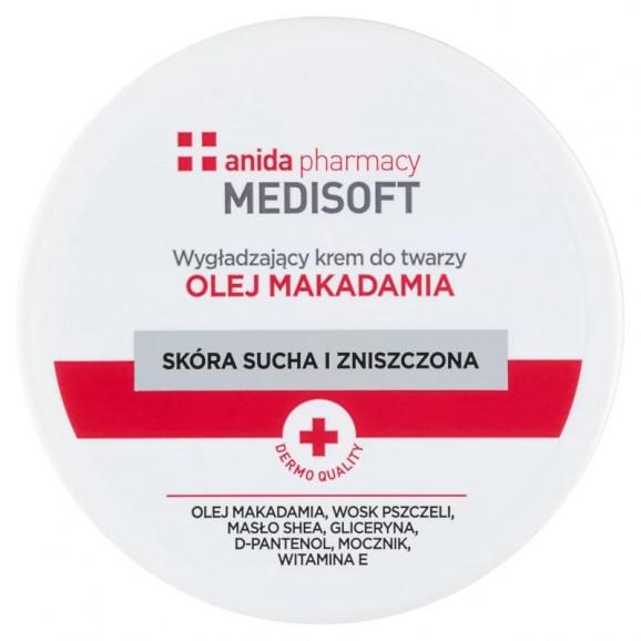 Anida Medi Soft, wygładzający krem do twarzy z olejem makadamia (100 ml) Anida Medi Soft, wygładzający krem do twarzy z olejem makadamia (100 ml) - zdjęcie produktu