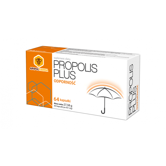 Propolis Plus – suplement diety (64 kapsułki) Propolis Plus – suplement diety (64 kapsułki) - zdjęcie produktu