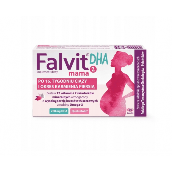 Falvit Mama 2 DHA – suplement diety (30 kapsułek) Falvit Mama 2 DHA – suplement diety (30 kapsułek) - zdjęcie produktu