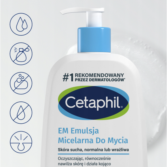 Cetaphil, emulsja micelarna do mycia (473 ml) Cetaphil, emulsja micelarna do mycia (473 ml) - zdjęcie produktu