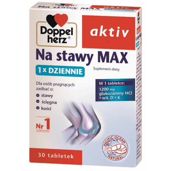 Doppelherz aktiv Na stawy Max – suplement diety (30 tabletek) Doppelherz aktiv Na stawy Max – suplement diety (30 tabletek) - zdjęcie produktu