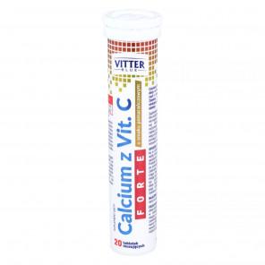 Vitter Blue Calcium z Vit. C Forte – suplement diety (20 tabletek musujących) - zdjęcie produktu