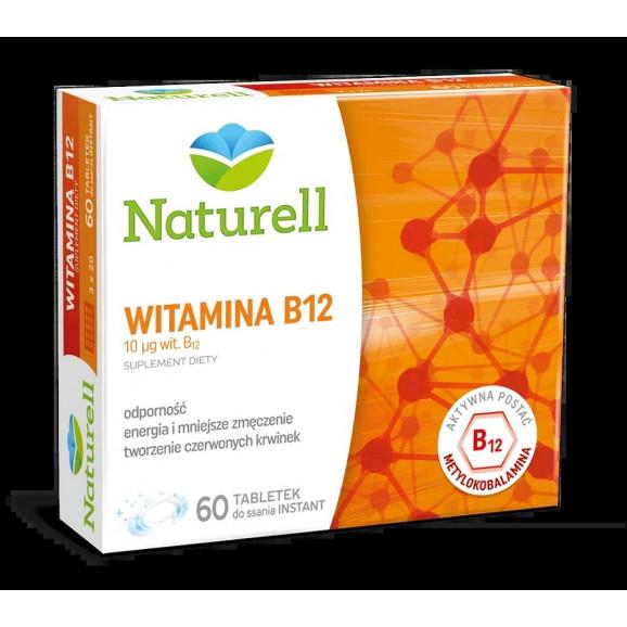 Naturell Witamina B12 – suplement diety (60 tabletek do ssania/żucia) - zdjęcie produktu