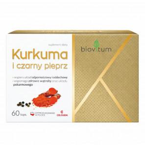 Biovitum Kurkuma i czarny pieprz – suplement diety (60 kapsułek) - zdjęcie produktu