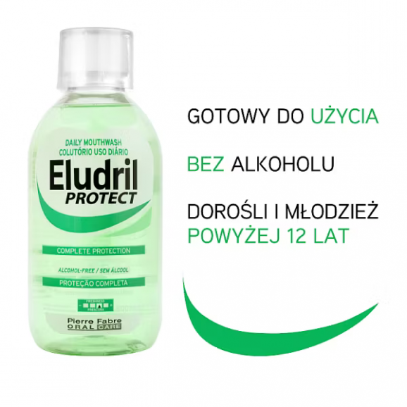 Eludril Protect, płyn do codziennej higieny jamy ustnej, 500 ml - zdjęcie produktu