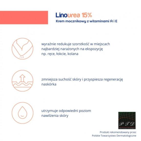 Linourea 15% Krem mocznikowy z Witaminami A+E (50 g) - zdjęcie produktu