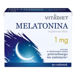 Vitadiet Melatonina, 1 mg – suplement diety (90 tabletek) - zdjęcie produktu