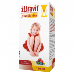 Żuravit Junior Plus, syrop o smaku owoców leśnych, 110 ml - zdjęcie produktu