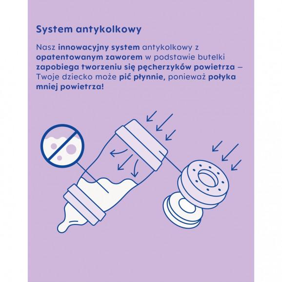 MAM Perfect Start butelka antykolkowa Girl 0m+ 160 ml - zdjęcie produktu