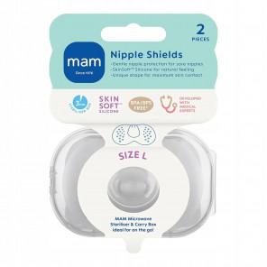 MAM Baby Osłonki na piersi (nipple shields) rozmiar L – 2 szt. - zdjęcie produktu
