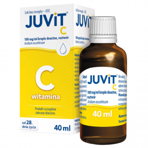 [31.07.2026] Juvit C 100 mg/ml, krople doustne – lek OTC (40 ml) - zdjęcie produktu