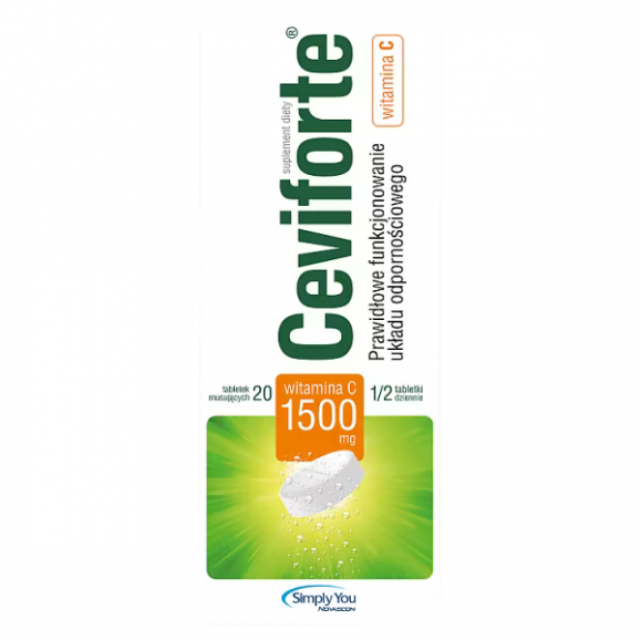 [14.08.2026] Ceviforte C 1500 – suplement diety (20 tabletek musujących) - zdjęcie produktu