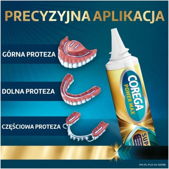 Corega Power Max Supreme All‑In‑1 – krem mocujący do protez zębowych, neutralny (40 g) - zdjęcie produktu