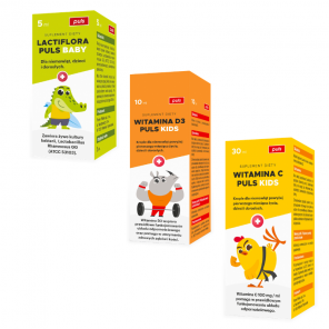 Zestaw Malucha Lactiflora Puls Baby 5ml + Witamina C Puls Kids 30ml + Witamina D Puls Kids 10ml GRATIS - zdjęcie produktu