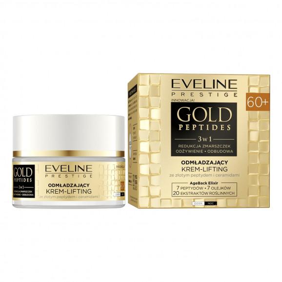 Eveline Gold Peptides – ujędrniający krem-lifting 60+ na dzień i na noc (50 ml) Eveline Gold Peptides – ujędrniający krem-lifting 60+ na dzień i na noc (50 ml) - zdjęcie produktu