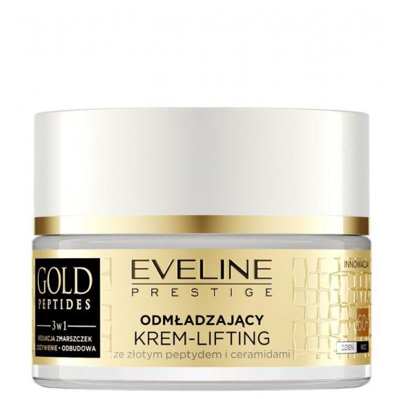 Eveline Gold Peptides – ujędrniający krem-lifting 60+ na dzień i na noc (50 ml) Eveline Gold Peptides – ujędrniający krem-lifting 60+ na dzień i na noc (50 ml) - zdjęcie produktu