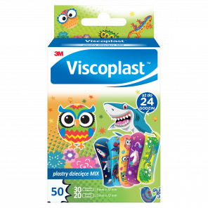 Viscoplast, plastry dziecięce mix, 50 sztuk - zdjęcie produktu