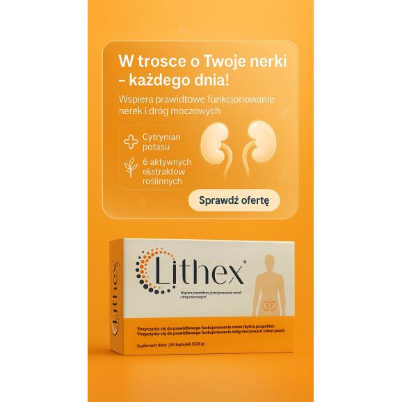 Lithex – suplement diety wspierający nerki (60 kapsułek) Lithex – suplement diety wspierający nerki (60 kapsułek) - zdjęcie produktu