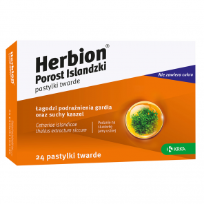 Herbion Porost Islandzki, 24 pastylki do ssania - zdjęcie produktu