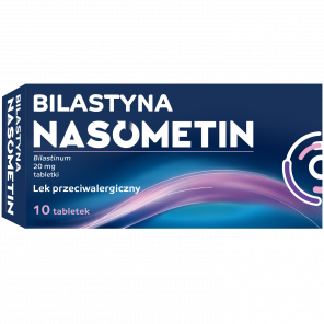 Bilastyna Nasometin 20 mg 10 tabletek - zdjęcie produktu