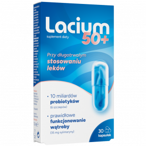 Zdrovit Lacium 50+ kapsułki – suplement diety (30 kapsułek) - zdjęcie produktu