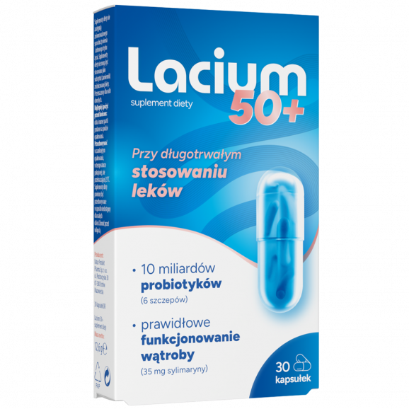 Zdrovit Lacium 50+ kapsułki – suplement diety (30 kapsułek) Zdrovit Lacium 50+ kapsułki – suplement diety (30 kapsułek) - zdjęcie produktu