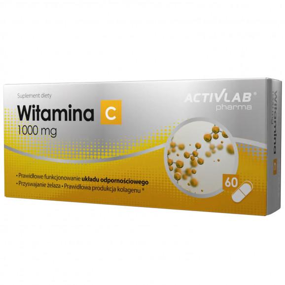 Activlab Pharma Witamina C 1000 mg – suplement diety (60 kapsułek) Activlab Pharma Witamina C 1000 mg – suplement diety (60 kapsułek) - zdjęcie produktu