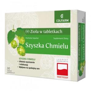 Szyszka chmielu - tabletki uspokajające i ułatwiające zasypianie (30 szt.) - zdjęcie produktu