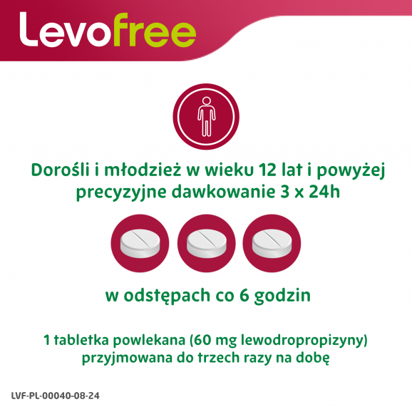 Levofree 60 mg, tabletki, 20 szt. - zdjęcie produktu