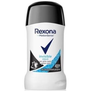 Rexona Invisible Aqua, antyperspirant w sztyfcie dla kobiet, 40 ml - zdjęcie produktu